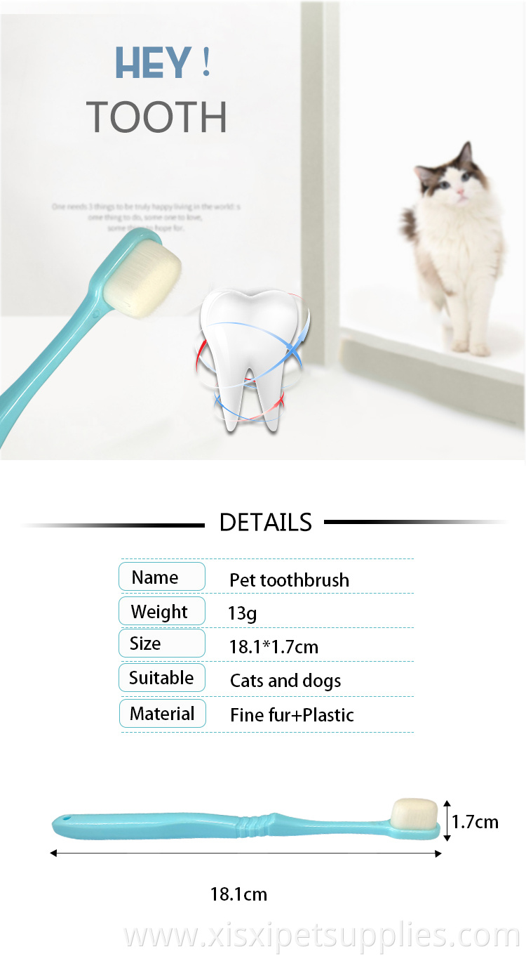 Wholesale New Arrival Soft Brushing Pet Dog Toothbrush